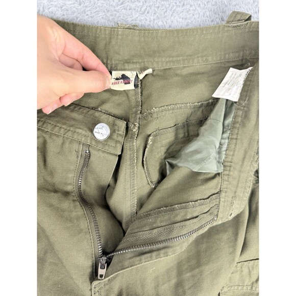 Free Knight Japan Green Cargo Pants Mens Size 31 Gas Mask Tactical Military - Picture 4 of 10